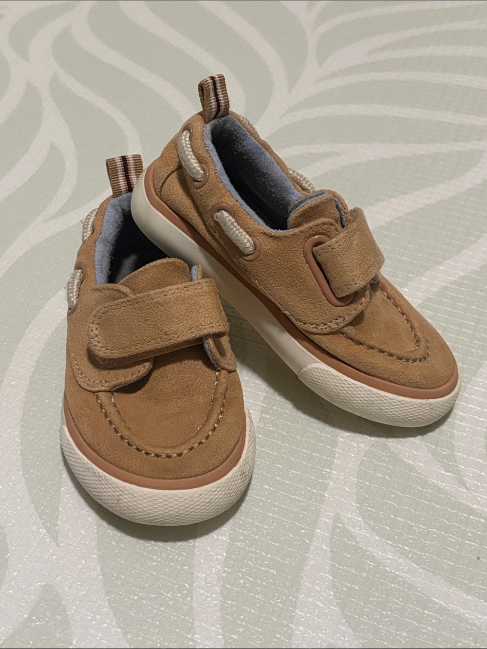 Toddler Tan Suede Boat Shoes - Comfortable Everyday Shoes